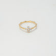 Anillo Cruz 1.5gr / T6 / Esferas Circones Blancos Oro Amarillo $