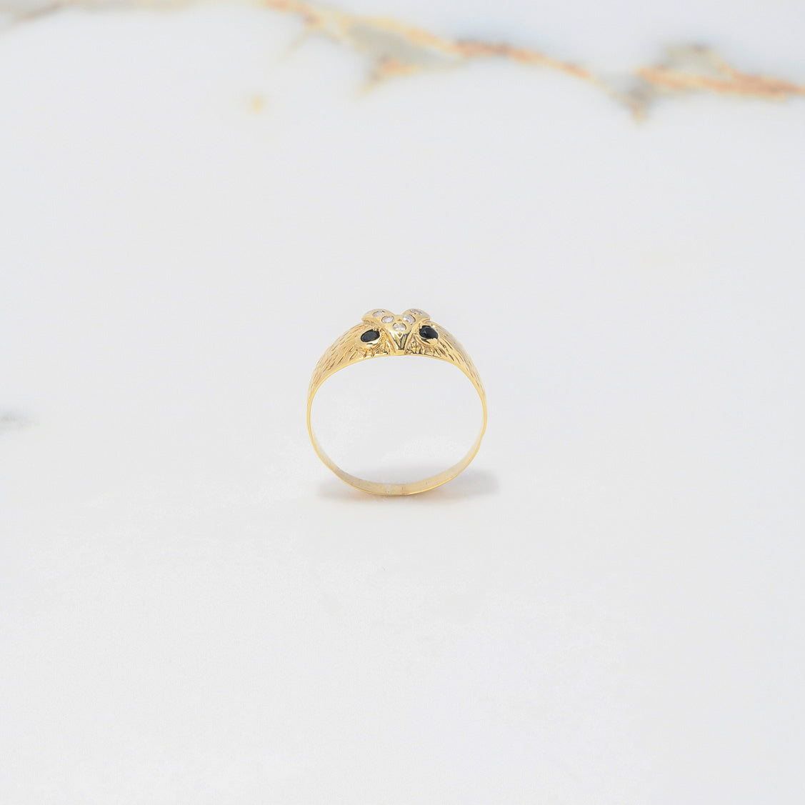 Anillo Buho 1.55gr / T6 / Oro Amarillo $