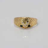 Anillo Buho 1.55gr / T6 / Oro Amarillo $
