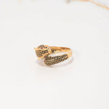 Anillo Pantera 8.6gr / T11 / Circones Negros Fucsias Oro Amarillo $