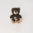Anillo Oso 7.65gr / T6 / Circones Negros Azules Oro Amarillo $