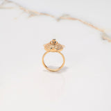Anillo Oso 6.1gr / T6 / Circones Blancos Verdes Oro Amarillo $