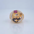Anillo Pato Inspirado 9.2gr / T9 1/2 / Tres Oros 18K $