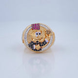 Anillo Pato Inspirado 9.2gr / T9 1/2 / Tres Oros 18K $