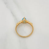 Anillo Solitario Gota 2.1 g / T6 1/2 Oro Amarillo 18K