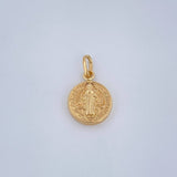 Dije San Benito 0.5gr / 1.7cm / Oro Amarillo 18K &