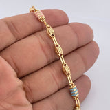 Tobillera Rustica Tribal 6.55gr / 26cm / Oro 18K &