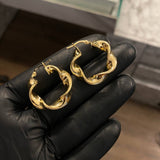 Candongas  Demi  5.05gr / 2.5cm / Rayada Oro Amarillo&