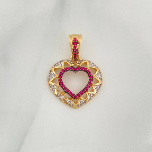 Dije Corazon 3.7 g / 2.7 cm Tres Oros 18K