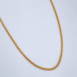 Cadena Mini Cubana 4.45gr / 60cm / +1 Oro 18K &