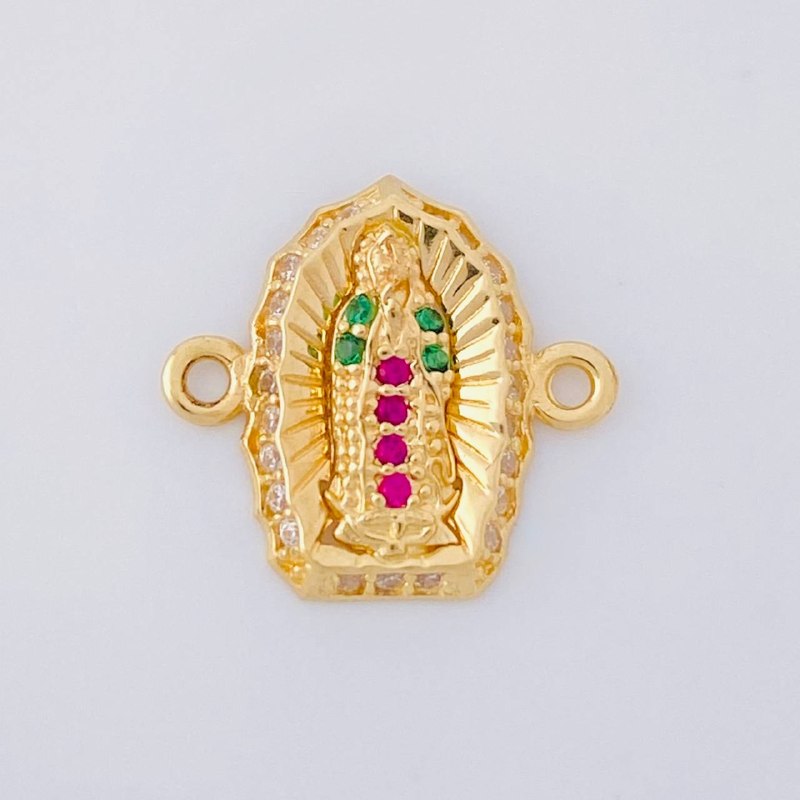 Herraje Virgen de Guadalupe 1.1g / 1.5cm Oro Amarillo 18K