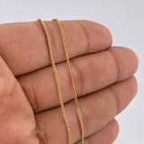 Cadena Mini Cubana 4.55gr / 60cm / +1 Oro 18K &