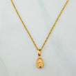 Set Cadena Lazo + Dije Virgen Del Carmen / 1,2 gr / 45 cm Oro Amarillo 18K