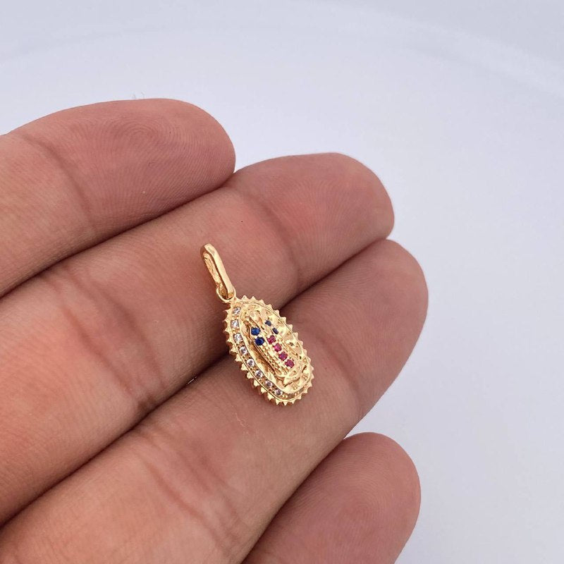 Dije Virgen de Guadalupe 1.5gr / 2.2cm / Oro 18K &