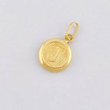 Dije Circulo Letra J 0.35g / 1.6cm Oro Amarillo 18K