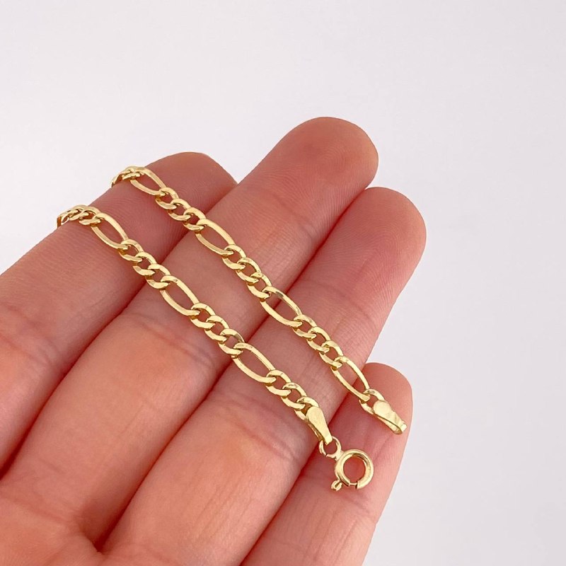 Pulso Fígaro 1.45g / 19cm / 3.55mm Oro Amarillo 18K