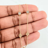 Pulso Trebol Aro Seguido 2.6 g / 21.2 cm / 4.8 mm Oro Amarillo 18K