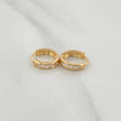 Candongas Carril 0.85 g / 1 cm Oro Amarillo 18K