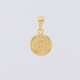 Dije Circulo Letra J 0.55g / 1.7cm Oro Amarillo 18K