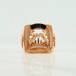 Anillo Herradura Caballos 9.05 g / T11 Oro Rosa 18K