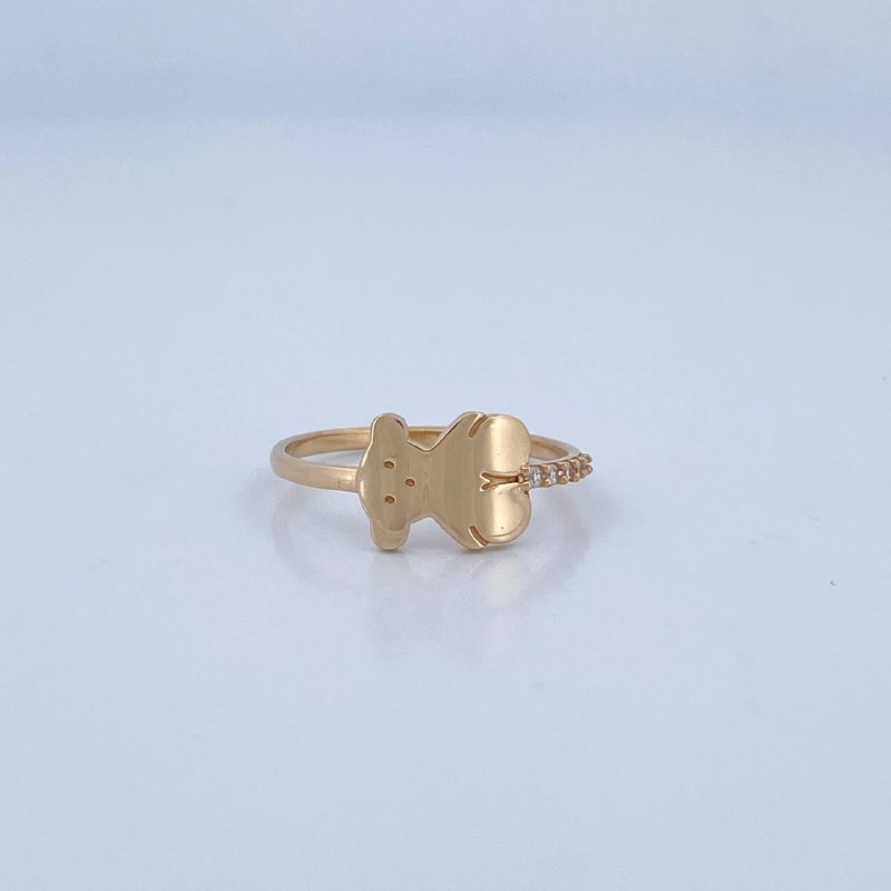 Anillo Oso 1.5gr / T5 3/4 / Oro 18K &