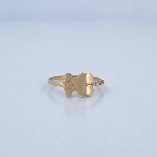 Anillo Oso 1.5gr / T5 3/4 / Oro 18K &