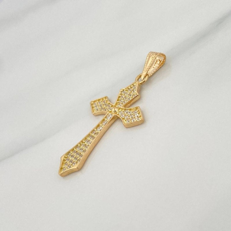 Dije Cruz Gotica 2.05gr / 3.7cm / Oro Amarillo 18K