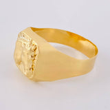 Anillo Sello Caballo 3.05 g / T9 3/4 Oro Amarillo 18K
