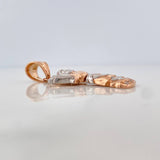Dije Divino Niño 6.95 g / 4.2 cm Dos Oros Blanco Rosa 18K