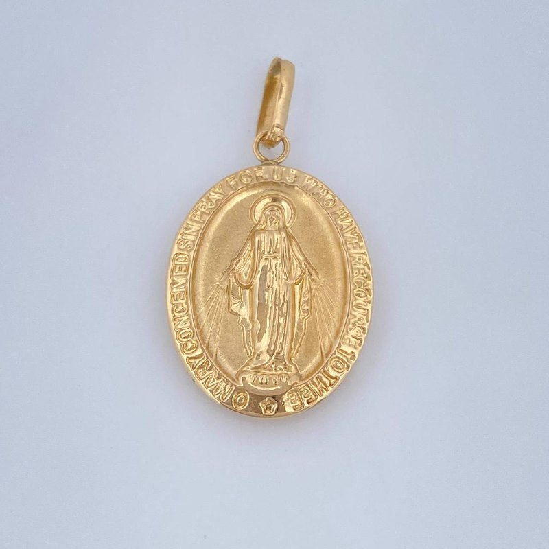 Dije Virgen Milagrosa 1.6gr / 3.2cm / Oro Amarillo 18K &