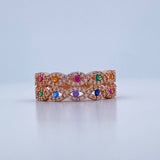 Anillo Ojos 4.65gr / T9 / Oro Rosa 18K &