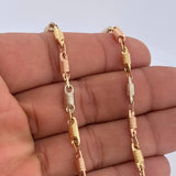 Cadena Rustica Barril 13.15gr / 59cm / Tres Oros 18K &