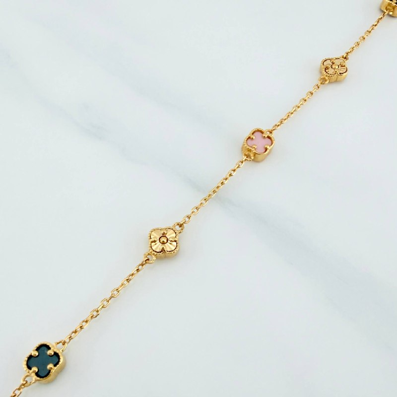 Pulso Trebol Aro Seguido 3.15 g / 20.9 cm / 4.1 mm Oro Amarillo 18K