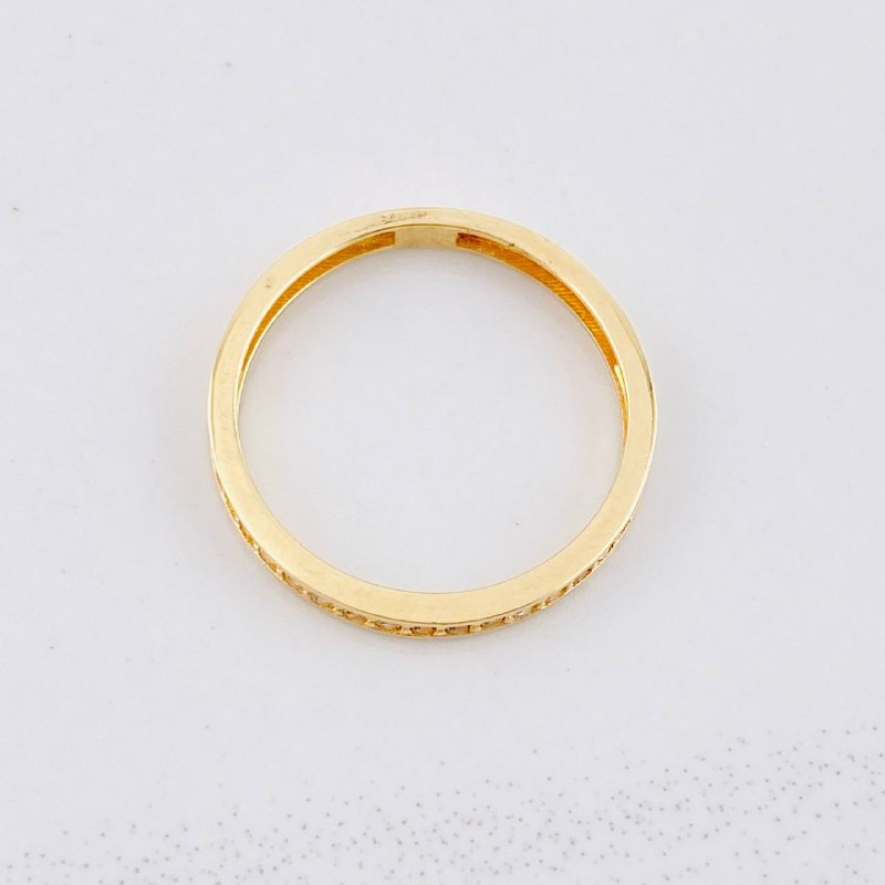 Anillo Carril 1.7g / T6 3/4 Oro Amarillo 18K