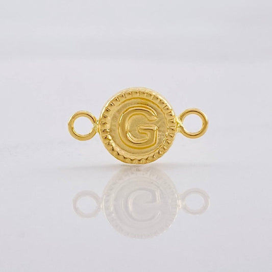 Herraje Circulo Letra G 0.4g / 1.5cm Oro Amarillo 18K