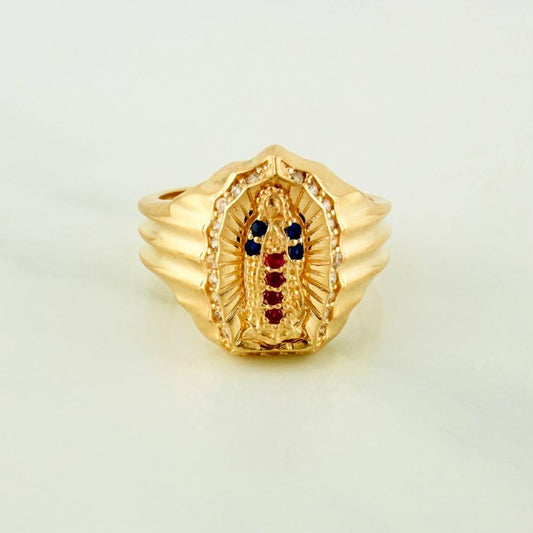 Anillo Virgen De Guadalupe 4.65 g / T5 3/4 Oro Amarillo 18K