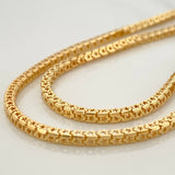 Cadena Veneciana Estrellas 8.1 g / 50 cm / 2 mm Oro Amarillo 18K
