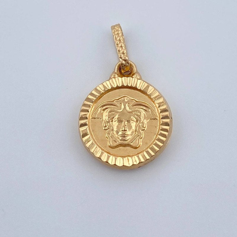 Dije Medalla Medusa 1gr / 2cm / Oro Amarillo 18K &