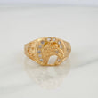 Anillo Herradura Caballo 5.5 g / T9 3/4 Oro Amarillo 18K