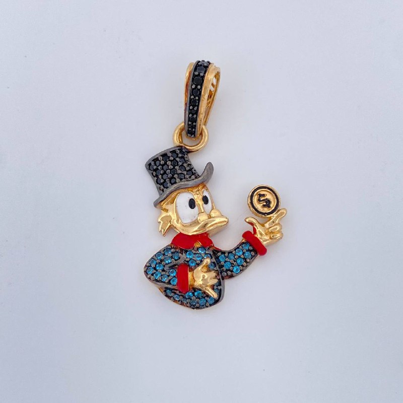 Dije Pato Inspirado 4.95gr / 3.6cm / Tres Oros 18K $