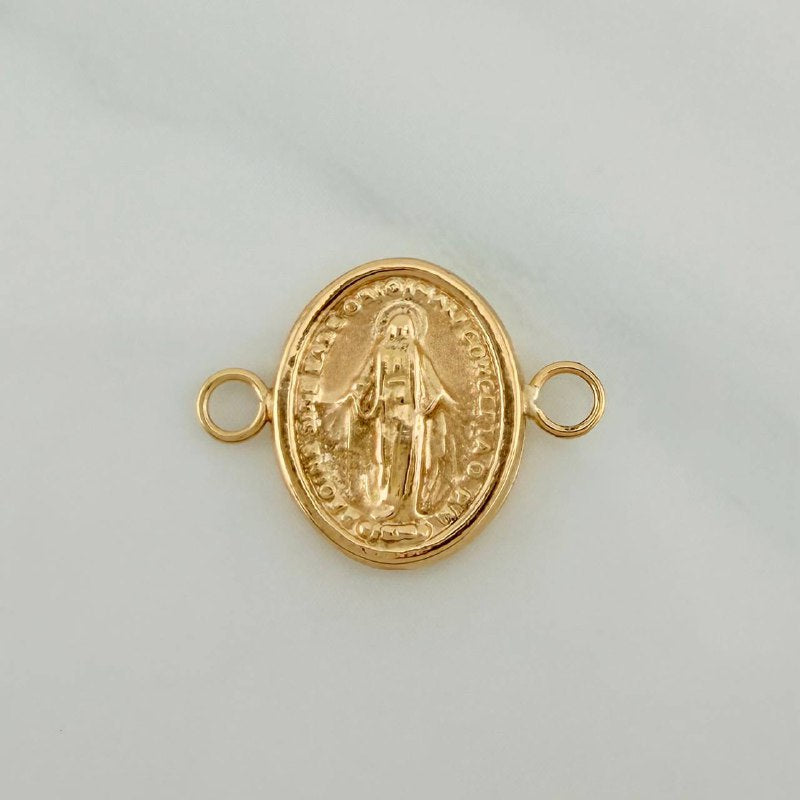 Herraje Virgen Milagrosa 0.6gr / 1.5cm / Oro Amarillo 18K %