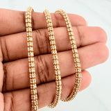 Cadena Ice 25.15 g / 65.3 cm / 3.15 mm Dos Oros Amarillo Blanco 18K