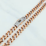 Cadena Cubana 27.5 g / 61.4 cm / 6.5 mm Oro Rosa 18K