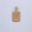 Dije Placa 2.65gr / 2.6cm / Oro 18K $