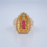 Anillo Virgen Guadalupe 7.25gr / T6 1/4 / Oro Amarillo 18K $