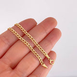 Pulso Cubano 1.6g / 18.9cm / 3.2mm Oro Amarillo 18K
