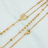 Rosario Virgen Milagrosa 7.95 g / 58.8 cm / 1.6 mm Oro Amarillo 18K