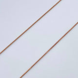 Set Cadena y Dije Veneciana + Silueta Corazon 1.75gr / Oro Rosa 18K (Oferta) $