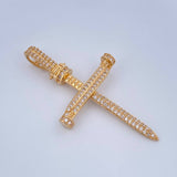 Dije Cruz Clavo 4.1gr / 4.7cm / Oro Amarillo 18K $