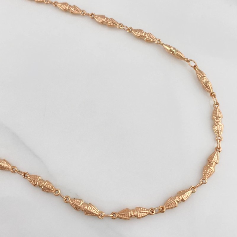 Cadena Rustica Dubai 15.3 g / 68.6 cm / 4.15 mm Oro Rosa 18K